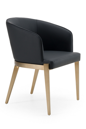   Gray Vegan Leather Dining Chair | Oroa.com