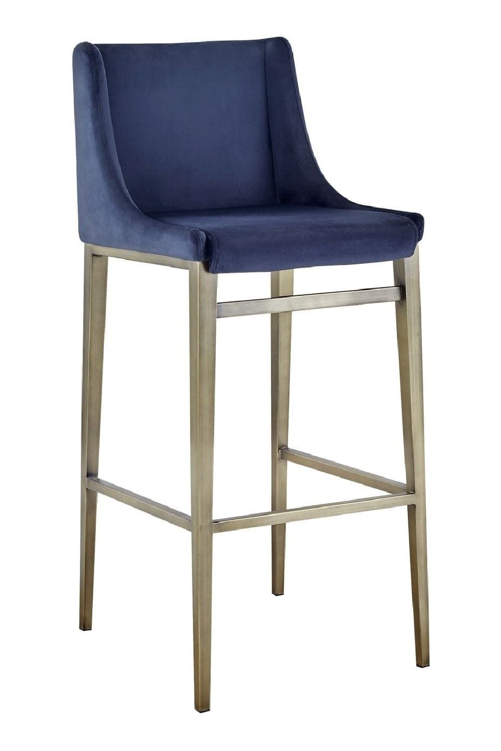   Blue Velvet Bar Stools (2) | Oroa.com