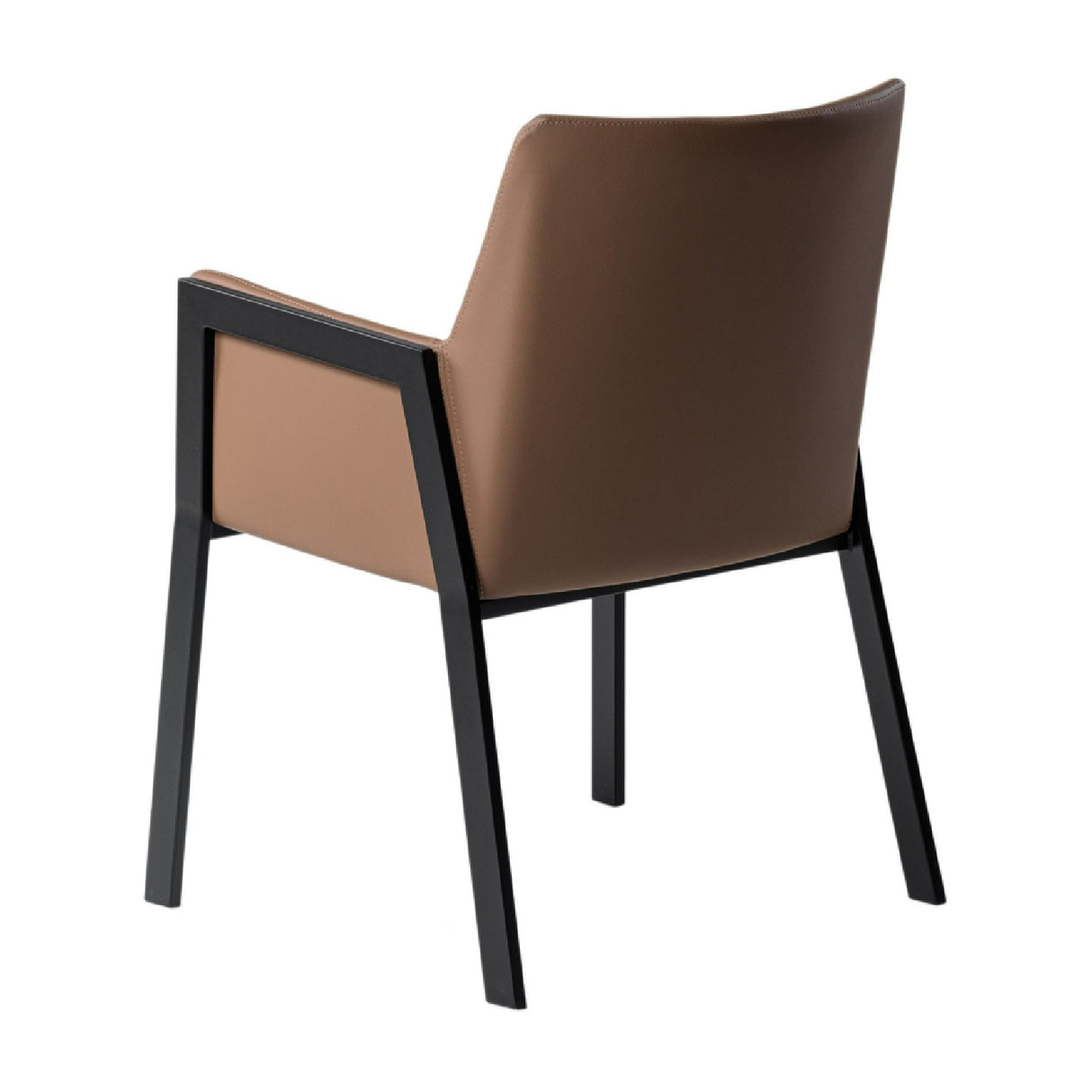   Brown Vegan Leather Dining Chair | Oroa.com