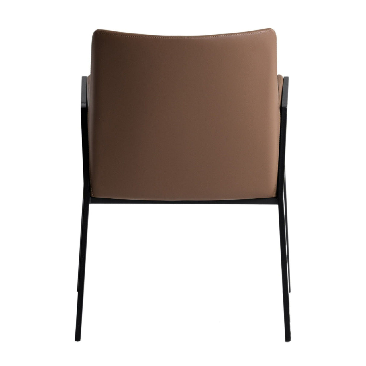   Brown Vegan Leather Dining Chair | Oroa.com