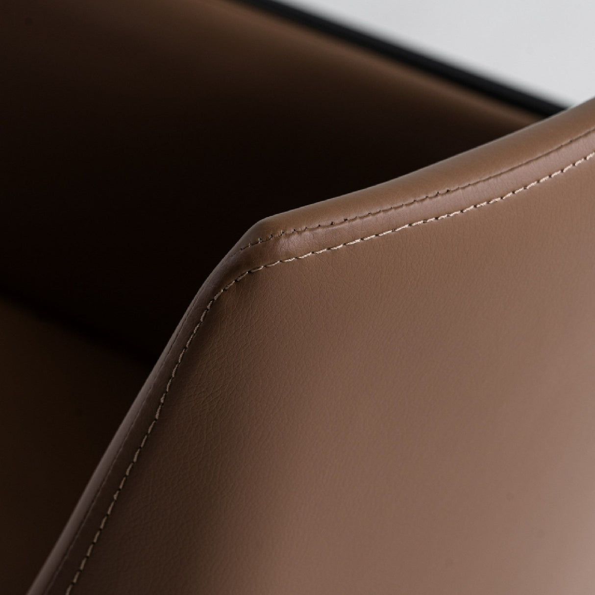  Brown Vegan Leather Dining Chair | Oroa.com