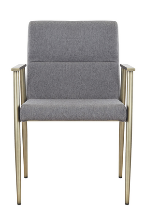   Gray Fabric Dining Armchair | Oroa.com