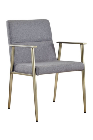   Gray Fabric Dining Armchair | Oroa.com