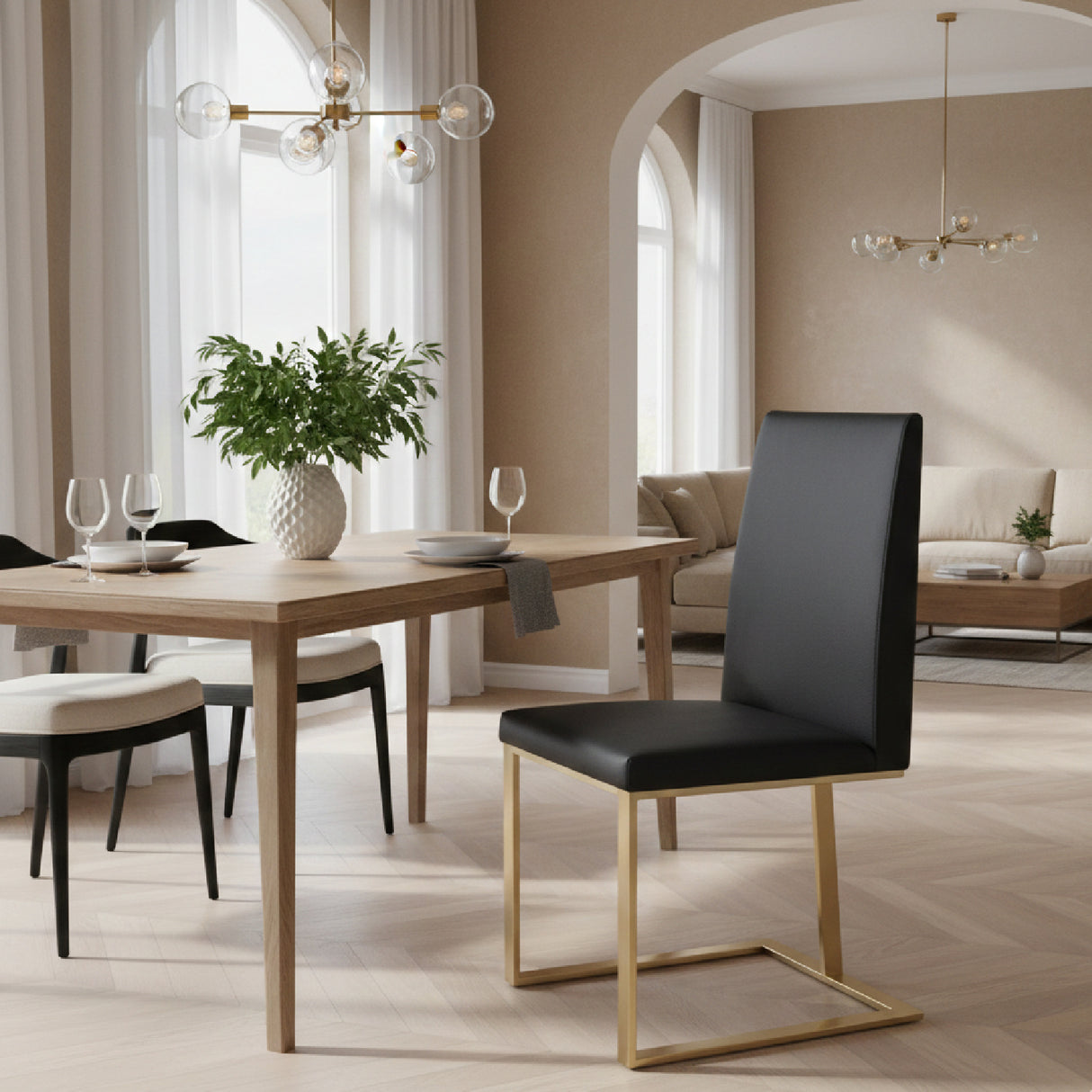   Cantilevered Minimalist Dining Chair | Oroa.com