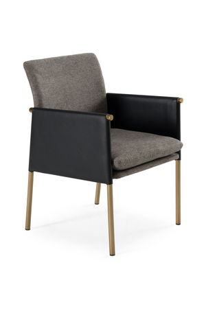   Gray Vegan Leather Dining Chair | Oroa.com