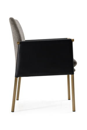   Gray Vegan Leather Dining Chair | Oroa.com