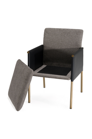   Gray Vegan Leather Dining Chair | Oroa.com