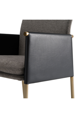   Gray Vegan Leather Dining Chair | Oroa.com