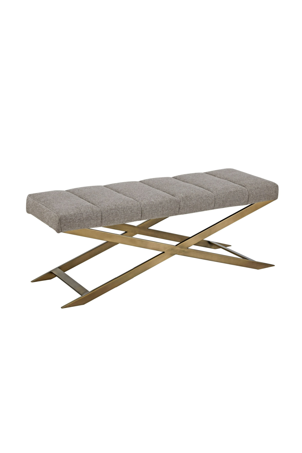   Gray Fabric Bench | Oroa.com