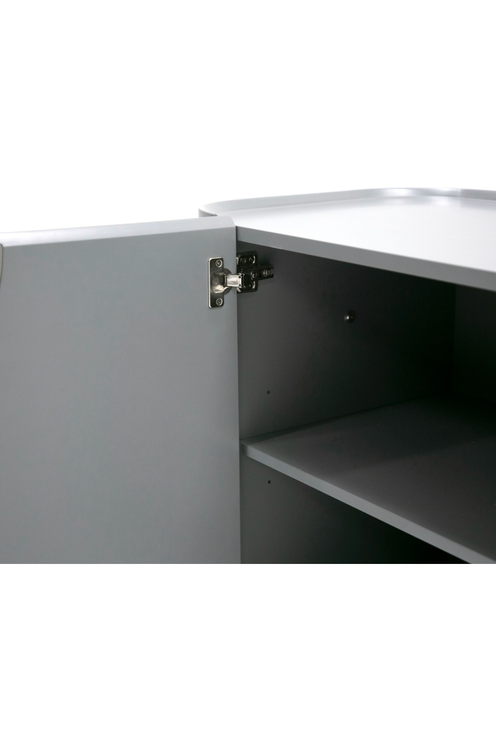   Matte Gray 3-Door Sideboard | Oroa.com