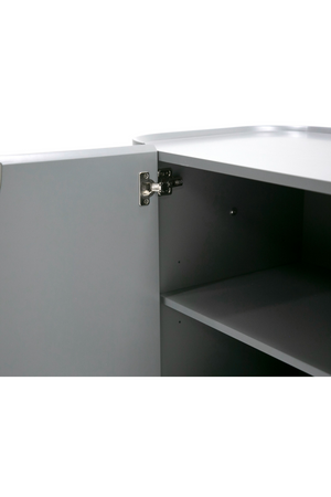   Matte Gray 3-Door Sideboard | Oroa.com