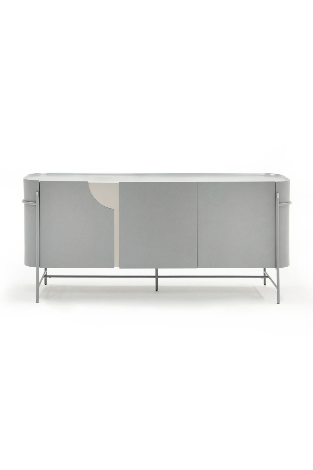   Matte Gray 3-Door Sideboard | Oroa.com