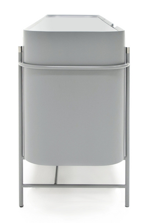   Matte Gray 3-Door Sideboard | Oroa.com