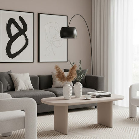   Gray Cement Coffee Table | Oroa.com