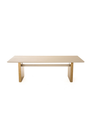   Cream Ash Veneer Dining Table | Oroa.com