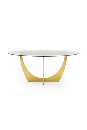   Gold Leaf Oval Dining Table | Oroa.com