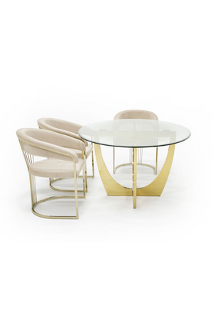   Gold Leaf Oval Dining Table | Oroa.com