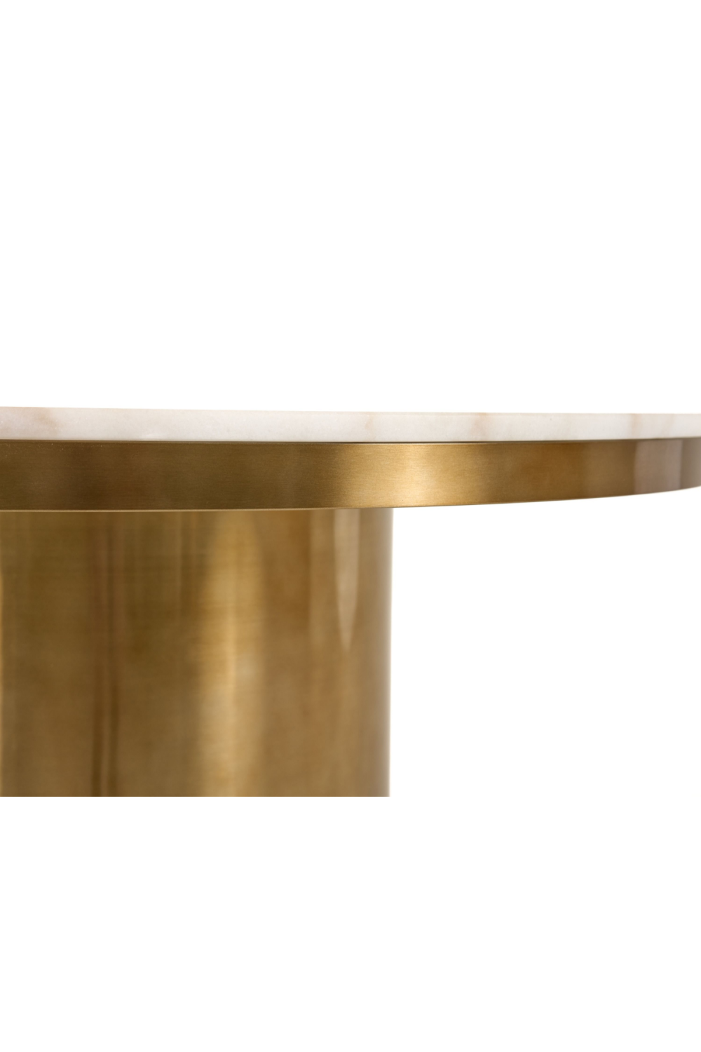   White Marble Round Dining Table | Oroa.com