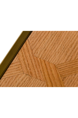   Brass-Framed Oak Bookshelf | Oroa.com