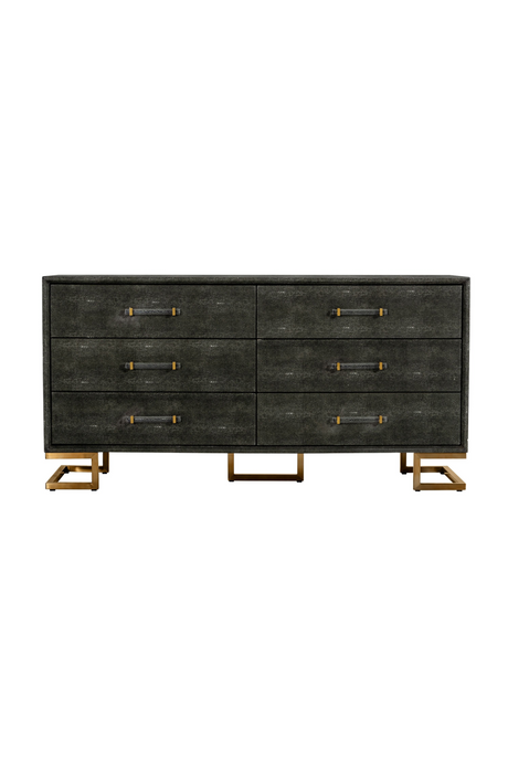  Gray Shagreen 6-Drawer Dresser | Oroa.com