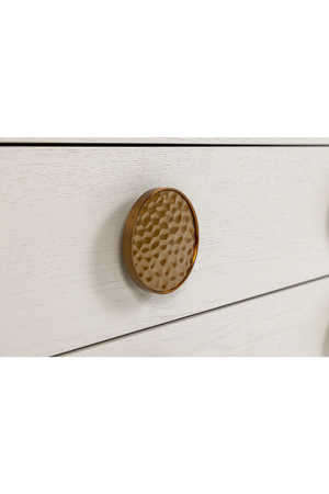   White Ash Wood 3-Drawer Nightstand | Oroa.com