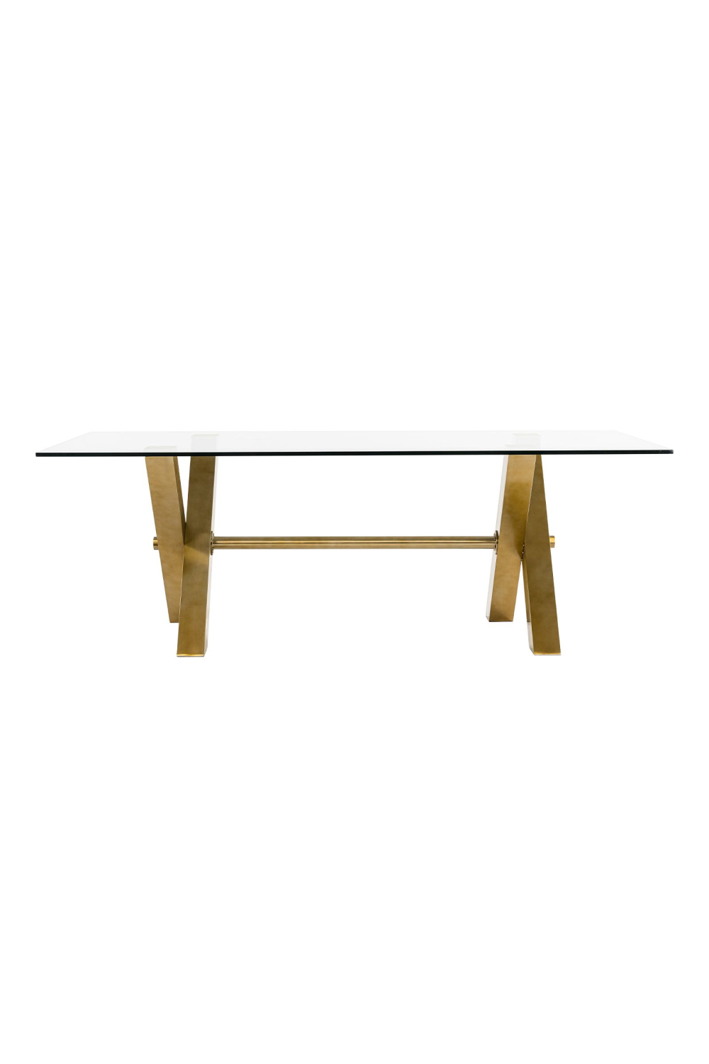   Gold-Framed Glass Dining Table | Oroa.com