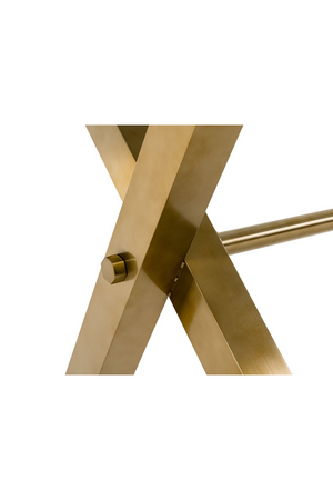   Gold-Framed Glass Dining Table | Oroa.com