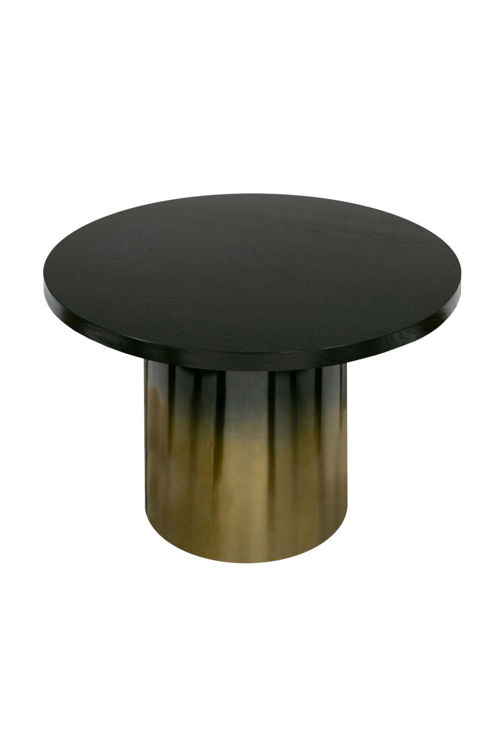   Black Ash Round Dining Table | Oroa.com
