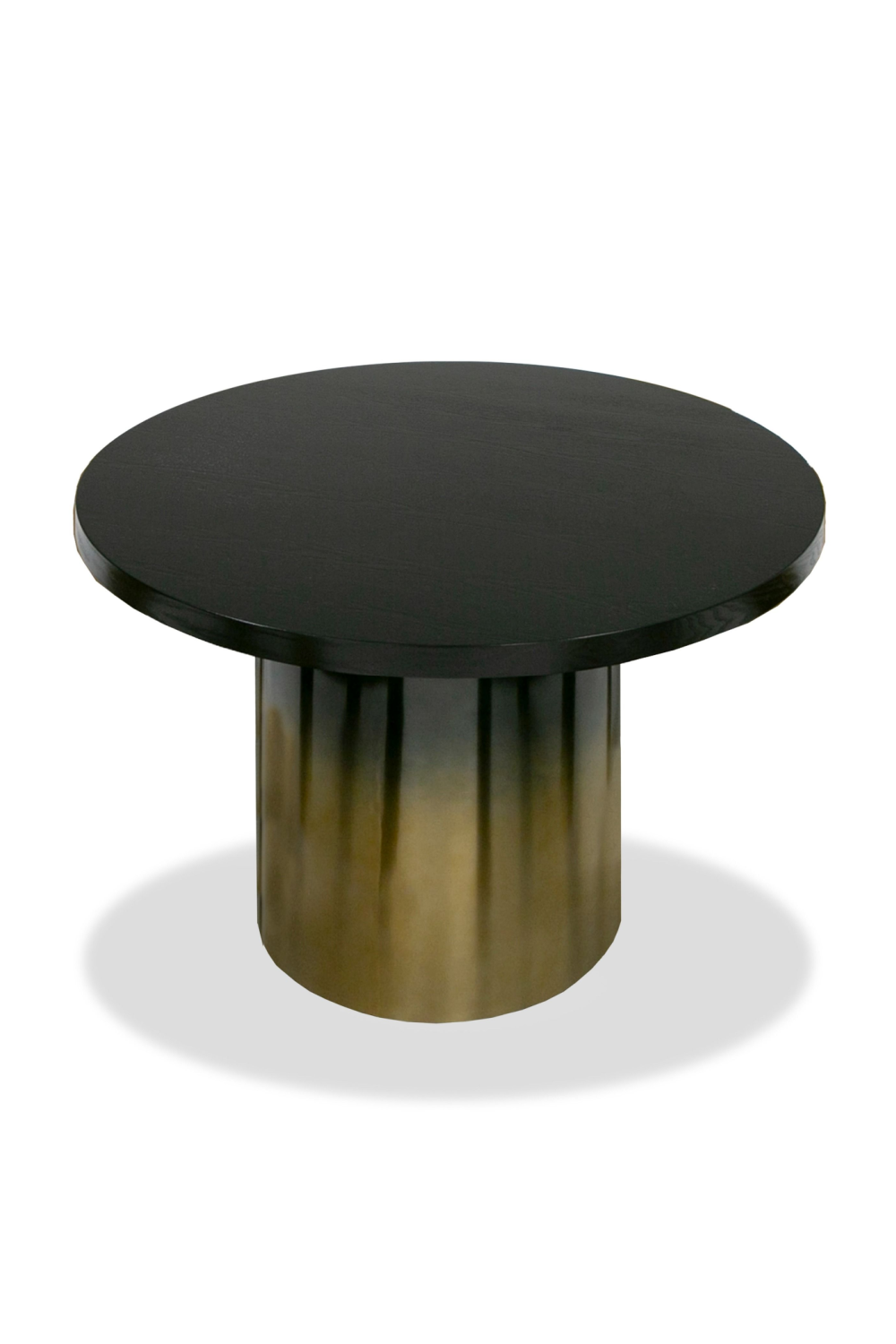   Black Ash Round Dining Table | Oroa.com