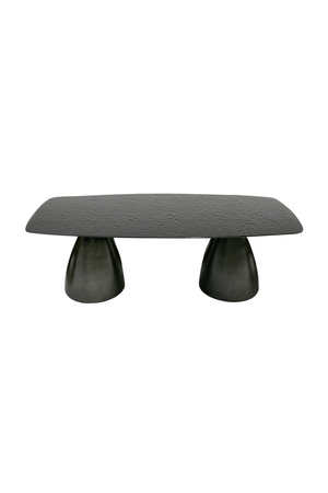   Black Wave Glass Dining Table | Oroa.com