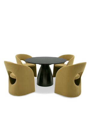   Black Wave Glass Dining Table | Oroa.com