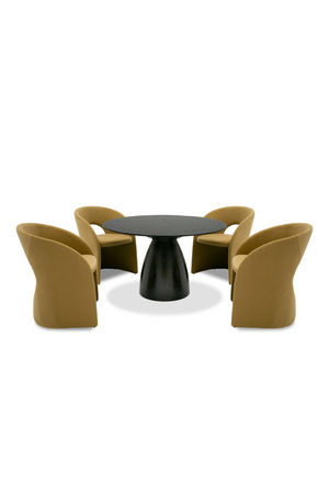   Black Wave Glass Dining Table | Oroa.com