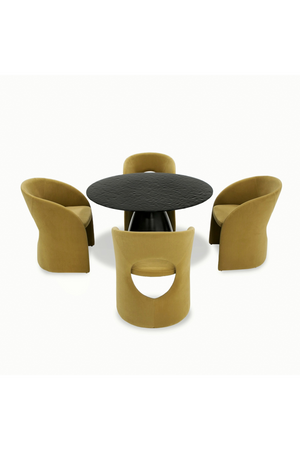   Black Wave Glass Dining Table | Oroa.com