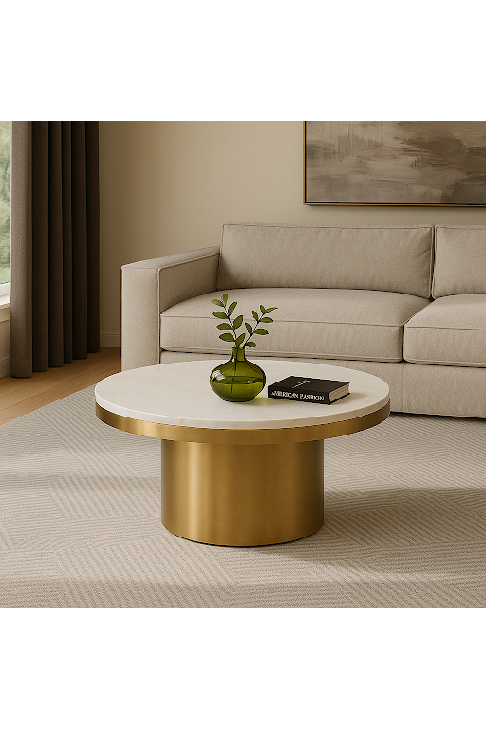   White and Gold Coffee Table | Oroa.com
