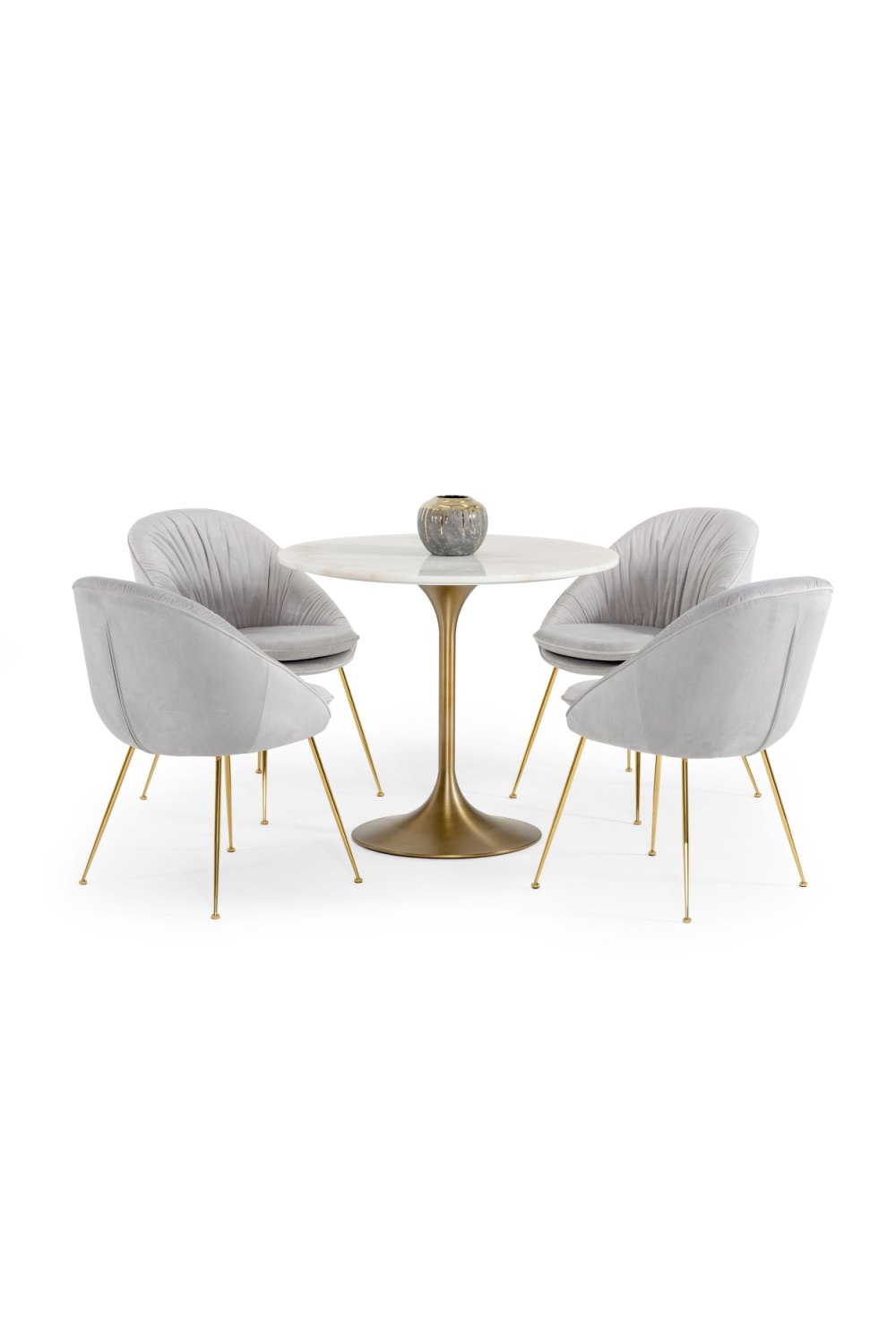   White Marble Tulip Dining Table | Oroa.com