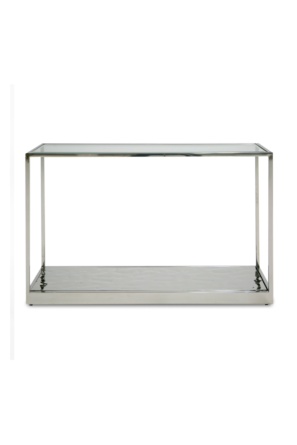   Clear Wave Glass Console Table | Oroa.com