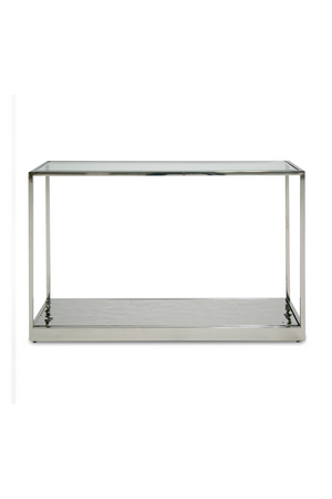   Clear Wave Glass Console Table | Oroa.com
