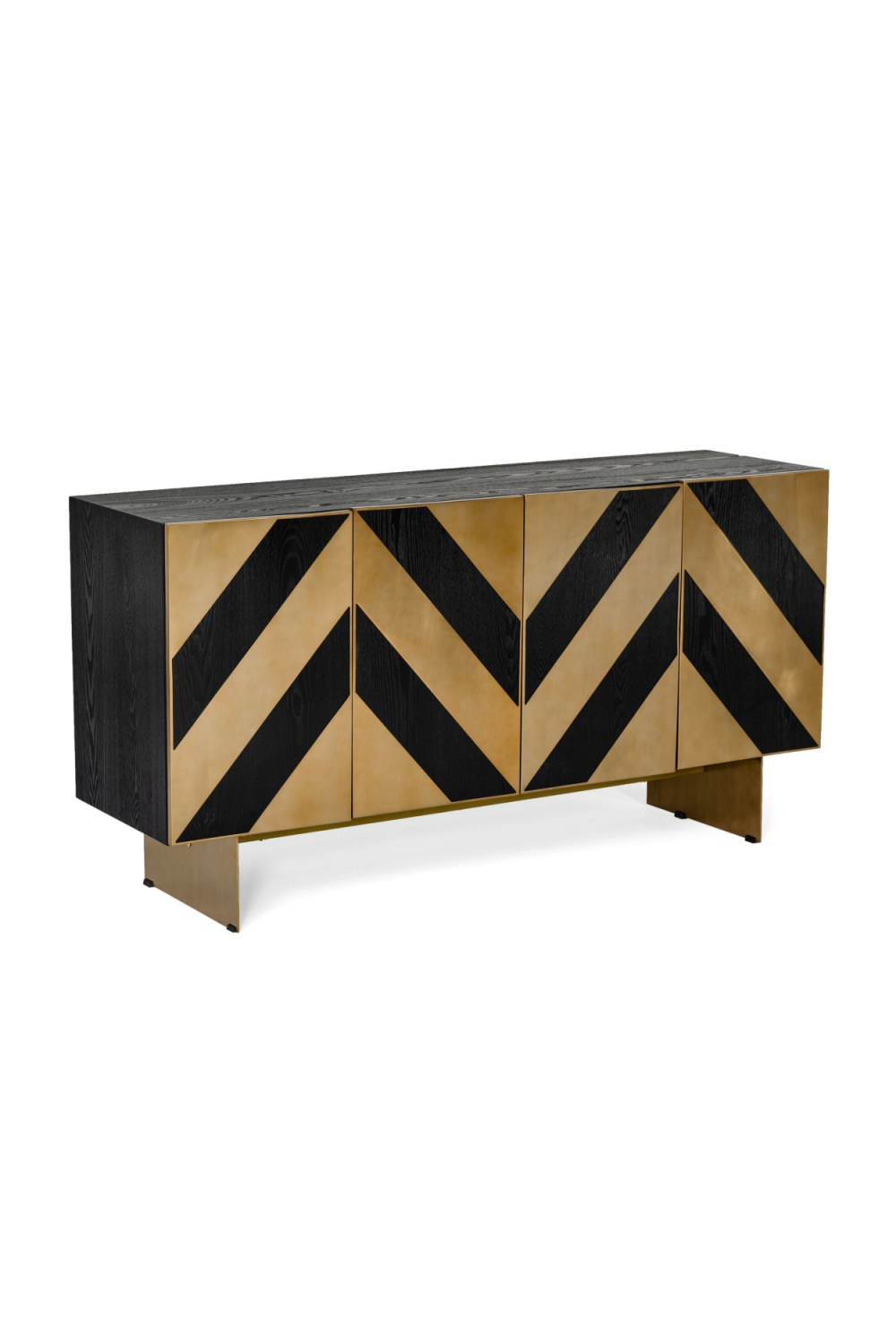   Gold Chevron Sideboard | Oroa.com