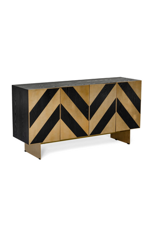   Gold Chevron Sideboard | Oroa.com
