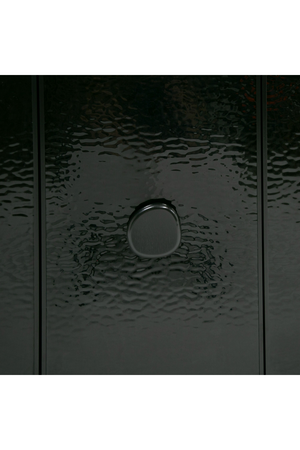   Black Wave Glass 4-Door Sideboard | Oroa.com