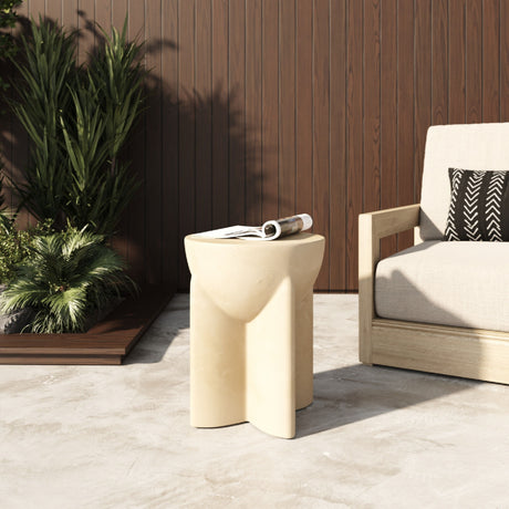   Concrete Round End Table | Oroa.com