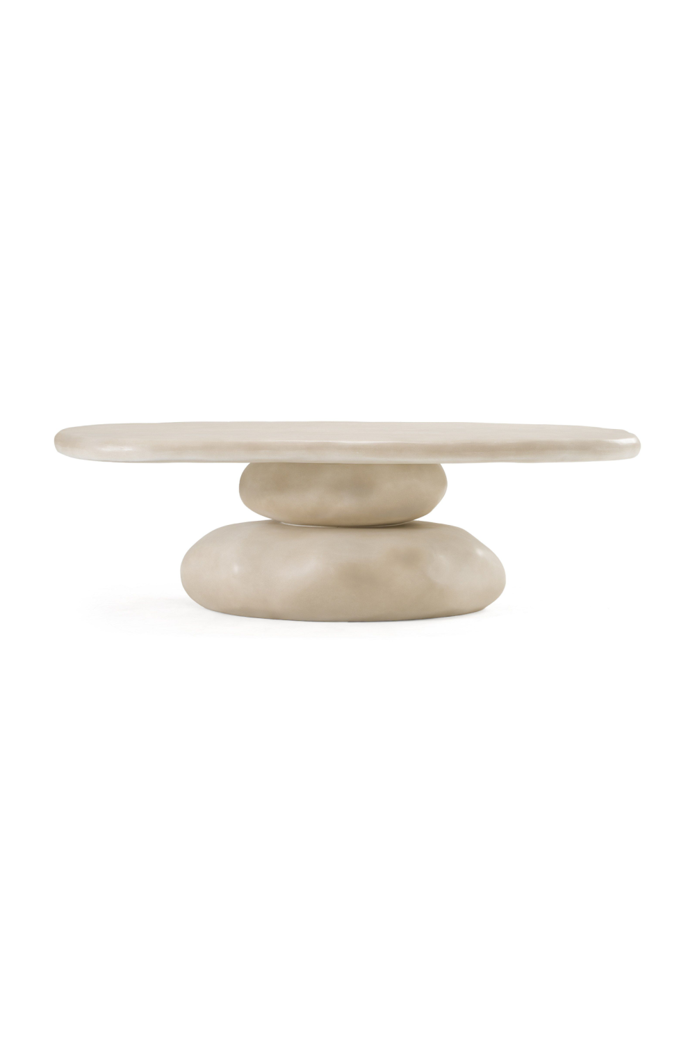   Beige Concrete Coffee Table | Oroa.com