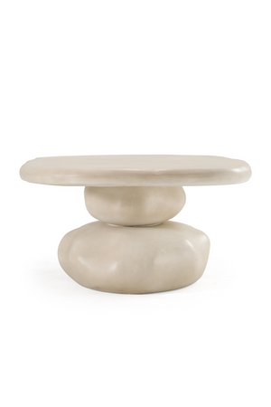   Beige Concrete Coffee Table | Oroa.com