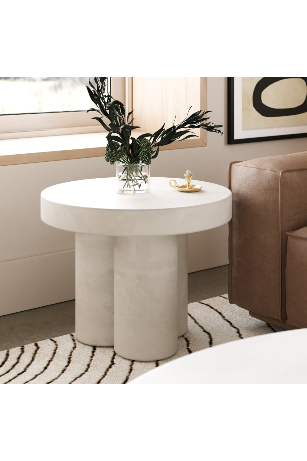   Concrete Round Coffee Table | Oroa.com