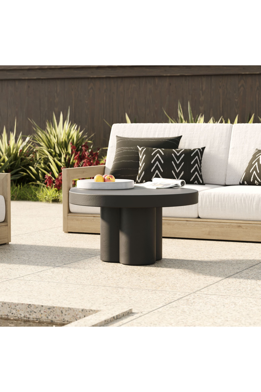   Concrete Round Coffee Table | Oroa.com