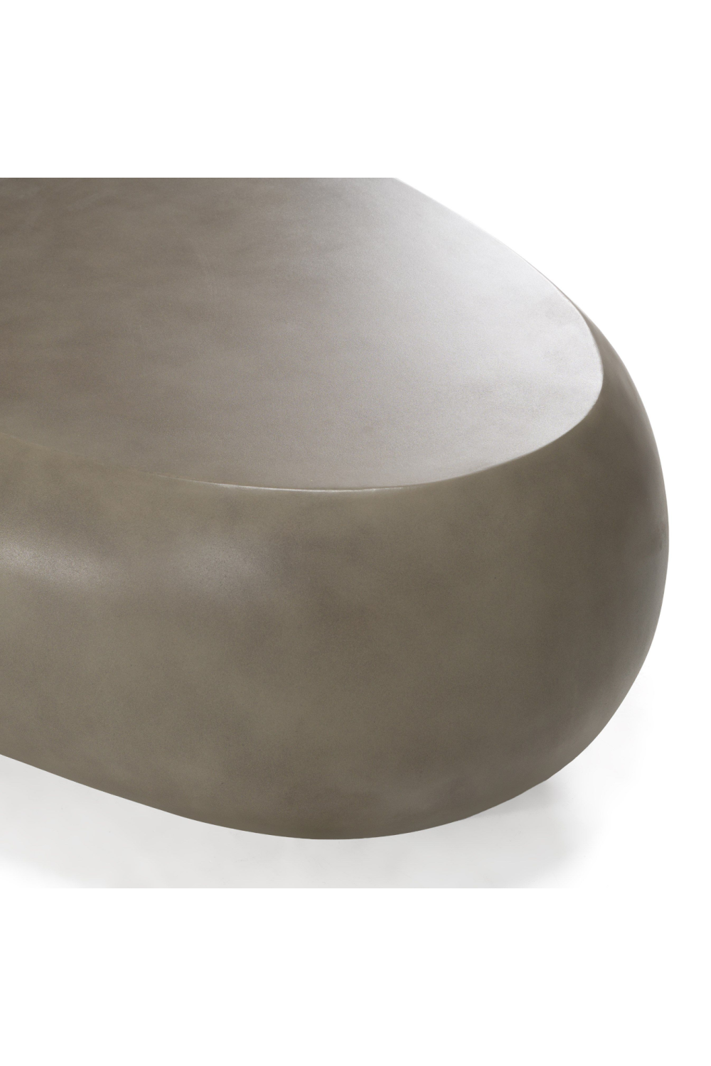   Gray Concrete Oval Coffee Table L | Oroa.com