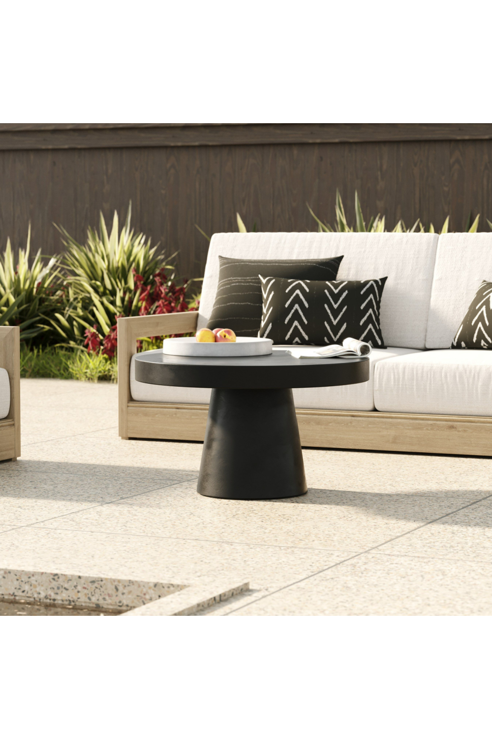   Concrete Pedestal Coffee Table | Oroa.com