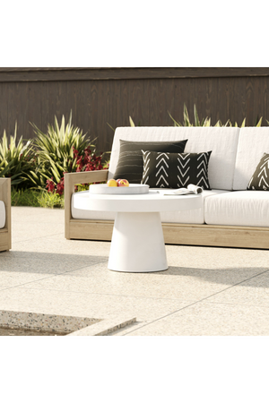   Concrete Pedestal Coffee Table | Oroa.com