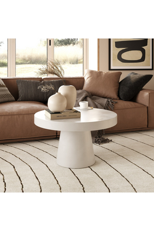   Concrete Pedestal Coffee Table | Oroa.com