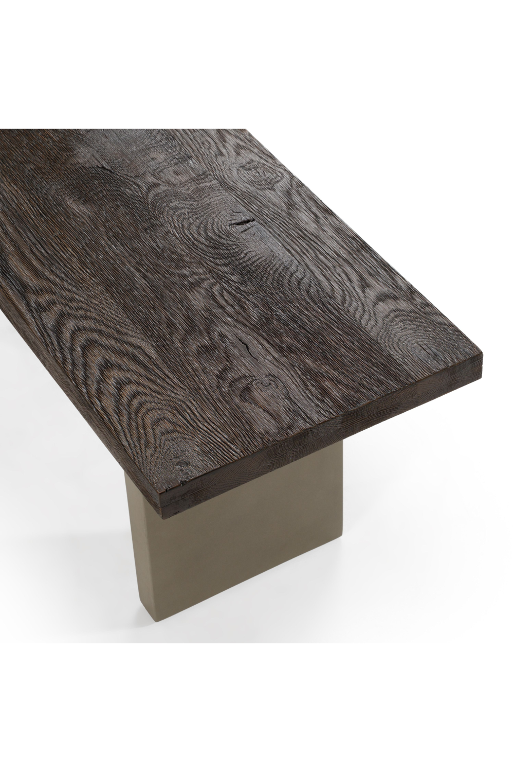   Gray Concrete Dining Bench | Oroa.com